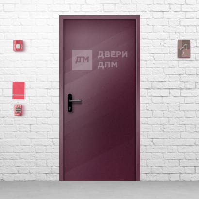 Противопожарная дверь однопольная глухая ДПМ-01 2-го типа со скрытыми петлями